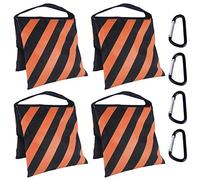 ABCCANOPY Lot de 4 sacs de sable pour support vidéo, sacs de poids robustes pour trépied léger, chaise de camping, orange