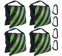 ABCCANOPY Lot de 4 sacs de sable pour support vidéo, sacs de poids robustes pour trépied léger, chaise de camping, vert
