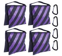 ABCCANOPY Lot de 4 sacs de sable pour support vidéo, sacs de poids robustes pour trépied léger, chaise de camping, violet