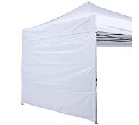 ABCCANOPY Panneau latéral pour tonnelle à Pieds Droits de 2,5 x 2,5 m, 1 paroi latérale Uniquement (Blanc)