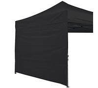 ABCCANOPY Panneau latéral pour tonnelle de 3 x 3 m, 1 paroi latérale Uniquement (Noir)