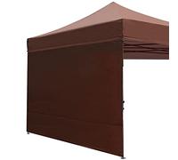 ABCCANOPY Panneau latéral pour tonnelle Droite de 3 x 3 m, 1 paroi latérale Uniquement (Marron)