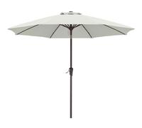 ABCCANOPY Parasol de terrasse de 2,7 m avec bouton poussoir d'inclinaison pour jardin, terrasse, arrière-cour et piscine, 8 baleines, plus de 13 couleurs