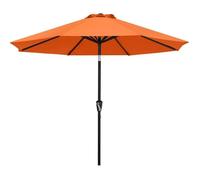Abccanopy Parasol De Terrasse De 2,7 M Parasol De Table Impermeable Avec Bouton-Poussoir D'inclinaison Et Manivelle, 8 Baleines, P Multicolore