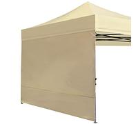ABCCANOPY - Paroi latérale d’auvent instantané de 3 x 3 m, 1 paroi latérale Uniquement, Beige