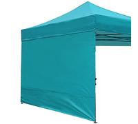 ABCCANOPY - Paroi latérale d’auvent instantané de 3 x 3 m, 1 paroi latérale Uniquement, Couleur Turquoise