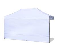 ABCCANOPY - Paroi latérale d’auvent instantané de 3 x 6,1 m, 1 paroi latérale Uniquement, Blanc