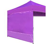 ABCCANOPY Paroi latérale d'auvent instantané de 3 x 3 m - 1 paroi latérale Uniquement, sans Cadre ni Haut, Violet