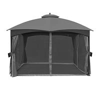 ABCCANOPY Parois en Filet de Rechange pour tonnelle de 3 x 3,6 m, Gris