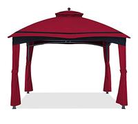 ABCCANOPY Riplock Dessus de rechange pour tonnelle Lowe's Allen Roth #GF-12S004B-1, avec couvre-poteaux, bordeaux