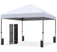 ABCCANOPY Tonnelle étanche Pop-up 2,4 x 2,4 m - Protection Solaire - Série Central Lock - Blanc