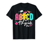 ABCD The 4th Grade Tour Crayon Lightning Rock Garçons Filles T-Shirt