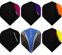 abcdarts Pentathlon Amazon Argent Ailettes de fléchettes Unisexe-Adultes, Rouge, Klassische