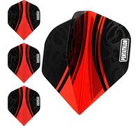 abcdarts Unisexe - Ailettes de fléchettes Pentathlon Tribal pour Adulte, Rouge, Classique