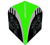 abcdarts Vols Tribaux Ailettes de fléchettes Unisexe-Adultes, Vert, Klassische