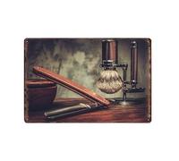 ABCDEFG - Panneaux en métal - Barber Shop College Dorm - Se connecter | Panneaux de bar pour bar à domicile - Panneau Man Cave | Panneaux en métal vintage UK | Panneaux muraux en métal | Panneaux en métal rétro et amusants