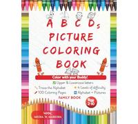 ABCDs PICTURE COLORING BOOK: Summer Break Activities for kids, Color with Your Buddy: Alphabet Tracing & Coloring Book for Kids Ages 2-10, 4 ... & Pictures - Early Learning Activity Book