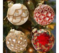 ABCDStyle Boules en verre transparent 8 cm de diamètre
