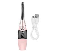 ABchat Heated Eyelash Curler Electric Portable Quick Lash Styling Tool Eyelash Curling Comb Pink Lash Curlers