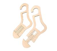 ABchat Knitting Blockers, Sock Blockers Adjustable Size Sock Stretchers Wooden Mitten Blockers DIY Knitting Model 1pair