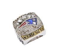 ABchat Super Bowl Champion Ring Football Patriot Superbowl Rings Replica Creative Ring for Women and Men