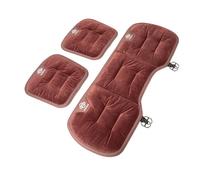 ABCHL Coussin De Siège De Voiture pour Nissan Note 2006-2017,Coussin Voiture,Protection Chaise Confortable,Confort,Respirant,Antidérapant,Doux,pour Soulager La Douleur,Red-Full Set