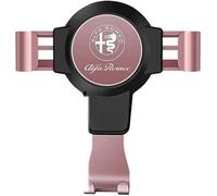 ABCHL Support Téléphone Voiture pour Alfa Romeo 159 147 156 Giulietta Giulia Mito Spider,Rotation 360°,Support Voiture,Accroche Telephone Voiture,360° Rotation Support Voiture Réglable,Pink