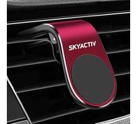 ABCHL Support Téléphone Voiture pour Mazda Skyactiv,Rotation 360°,Support Voiture,Accroche Telephone Voiture,360° Rotation Support Voiture Réglable,A/Red