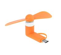 Abcidubxc Mini ventilateur universel pour téléphone portable type C Micro USB OTG Mini ventilateur silencieux pour téléphone portable, tablette de type C, chargeur USB, ventilateur d'ordinateur