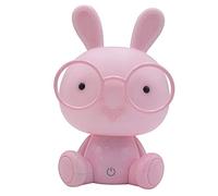 Abcidubxc Veilleuse LED USB Dessin Animé avec Lunettes Lapin Mignon Décoration Veilleuse Lampe de Table