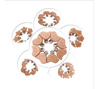 ABCPICK 20pc hêtre en bois Aniaml attache-sucette pour la fabrication de jouets pour bébé cadeau bracelet à bricoler soi-même fabrication de bijoux accessoires faits à la main elephant clip-20pcs