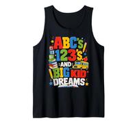ABCs 123s and Big Kid Dreams Back to School Teacher Débardeur