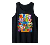 ABCs 123s and Big Kid Dreams Back to School Teacher Débardeur