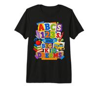 ABCs 123s and Big Kid Dreams Back to School Teacher T-Shirt Haut de Gamme
