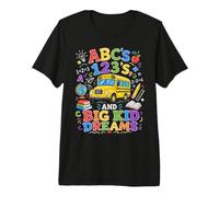 ABCs 123s and Big Kid Dreams Back to School Teacher T-Shirt Haut de Gamme