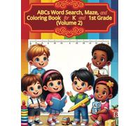 ABCs Word Search, Maze and Coloring Book for K and 1st Grade (Volume 2)