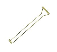 Abcsea 1 Pièce Doré Porte-Verres à Vin sous Meuble, Porte-Verres à Pied Suspendu, Support de Verre à Vin, Stemware Rack, 45 cm 1 Rangée