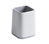Abcsea 1 Pièce Porte-crayons, Porte-stylo Porte-stylo Rond, Bicolore Pot de Stylo, Organisateur de Stylo, Pot à Crayon, Gris
