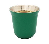 Abcsea 1 Pièce Tasses à Expresso, Tasse à Café en Acier Inoxydable, Tasse à Café Double Paroi, Vert 80ml
