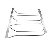 Abcsea 24 cm Support de Verre à vin Chrome, Porte-Verre à vin, Porte-Verres Suspendu sous Le Placard, 1PCS (3 rangées)