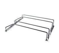 Abcsea 24 cm Support de Verre à vin Chrome, Porte-Verre à vin, Porte-Verres Suspendu sous Le Placard, 1PCS (2 rangées)