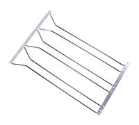 Abcsea 45 cm Support de Verre à vin, Porte-Verre à vin, Porte-Verres Suspendu sous Le Placard, 1PCS (3 rangées)