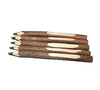 Abcsea 5PCS Stylo À Bille En Bois, Stylo À Bille En Bois Écologique Original Et Créatif De Haute Qualité Fait À La Main - Longue court