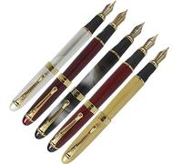 Abcsea Stylos 5pcs 450, Y Compris 5pcs Stylo À Plume De Style Classique En Or Blanc - Blanc Argenté, Vin Rouge, Brouillard Blanc, Herbe Rouge Et Or