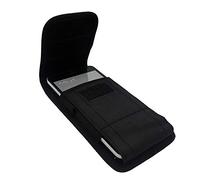 ABCTen Étui de Ceinture pour iPhone 11 Pro Max Huawei Y6 Y7 Pro 2019 Téléphone Portable Housse Holster Universel Nylon Vertical Horizontal Coque avec Crochet