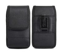 ABCTen Étui de Ceinture pour Nokia 2.4 3.4 5.3, pour Oppo A5 A9 2020 / A11X A11 / Realme 5i Téléphone Portable Housse de Transport Holster Nylon Vertical Coque Support Clip Métal