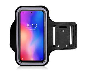 ABCTen Noir Brassard de Sport pour Nokia 1.3 C1 C2 Etui Armband de Running pour ROKiT IO Pro 3D / Hisense Infinity F24 F23, Porte-Clés Sangle Ajustable, Jusqu'à 6"