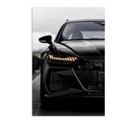ABCWARRT Art Moderne Peinture à l'huile Style Industriel Noir Affiche Voiture de Sport Marque de Luxe Voiture Photo Home Salon canapé décoration Murale (30 * 40cm sans Cadre,7)