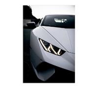 ABCWARRT Art Moderne Peinture à l'huile Style Industriel Noir Affiche Voiture de Sport Marque de Luxe Voiture Photo Home Salon canapé décoration Murale (50 * 70cm sans Cadre,3)