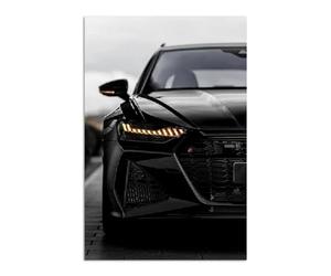 ABCWARRT Art Moderne Peinture à l'huile Style Industriel Noir Affiche Voiture de Sport Marque de Luxe Voiture Photo Home Salon canapé décoration Murale (30 * 40cm sans Cadre,7)